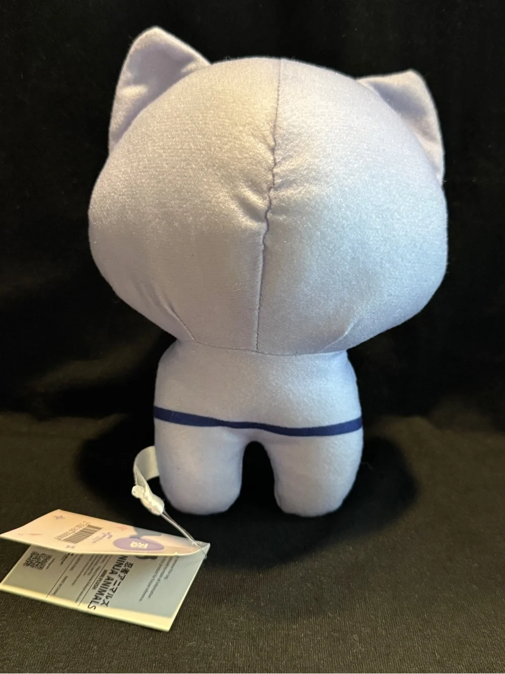 Ninja Animals Mini Cat Plush Toy - Light Purple